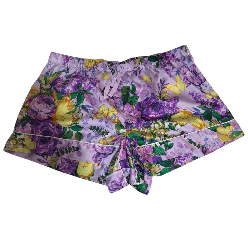 Victoria's Secret Purple and Yellow Floral Shorts